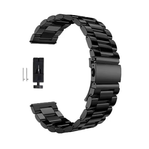 22mm 20mm ^ohASamsung Galaxy Watch 7A6A5A4A40mmA44mmA46mmA5ProA45mm XeXX`[XgbvAAmazfit BipAHuawei GT4 ƌ݊B(Black,20mm)