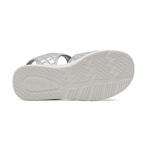 Image of DREAM PAIRS Girls Sandals Open Toe Summer Shoes with Adjustable Strap Buckle Toddler /Little Kid