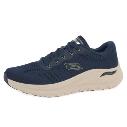 Skechers Arch Fit 2.0, Deportivo Hombre, Malla Sintética Azul Marino, 43 EU