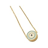 Collar De Mal De Ojo Para Mujeres Y Hombres, Collares Con Colgante De Ojos Azules Redondos De Bohemia, Collares De Cadena, Oro, Gargantilla, Hombres