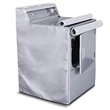 Washing machine cover, Washer/Dryer Cover Made of gold Coated Polyester Fabrics Waterproof splash and anti sunlight irradiation, washer and dryer covers washing machine dryer