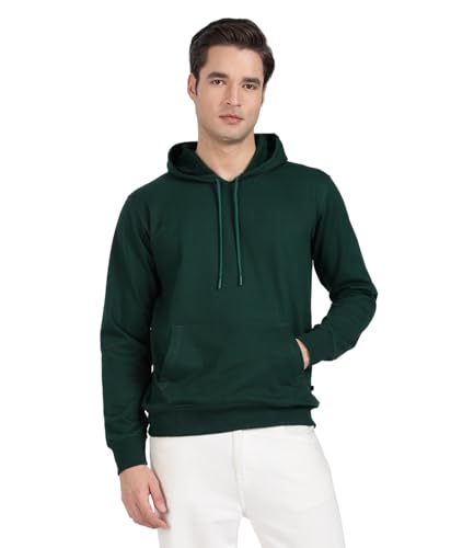 Image of Cotton Hoodies for Men | Pullover | Winter Wear | Hoodie | Hooded Sweatshirt | Kangaroo Pockets Hoodie|Regular Fit |Size S- 2XL