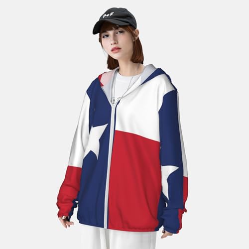 Texas State Flag UPF 50+ Sun Protection Hoodie Mens Women Long Sleeve Sun Hoodie Full Zip Sun Protection3