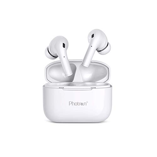 Image of Photron AirBeast 200 Truly Wireless Bluetooth in Ear Earbuds with Mic (White)