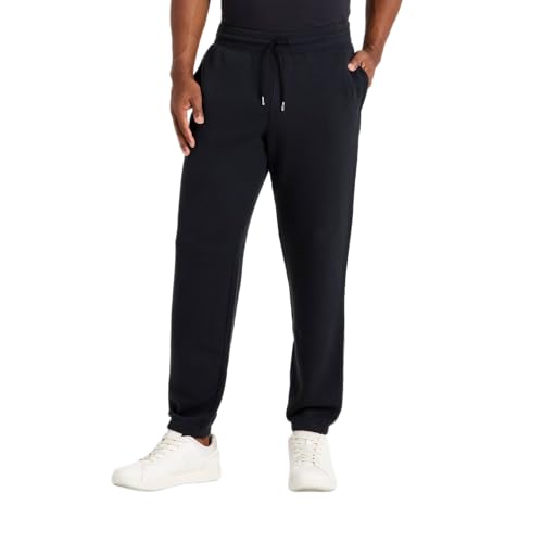 All in Motion Men's French Terry Joggers - (US, Alpha, Large, Regular, Regular, Black)