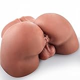 5.5LB Anal Male Masturbator with Testicles, Realistic Butt Masturbator with Plump HIPS and Tight Anus for Men Masturbation, Goyha Male Sex Toy for Gay Sex Black