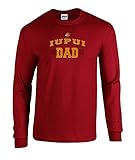 IUPUI Jaguars Big Arch Dad Long Sleeve T-Shirt Crimson