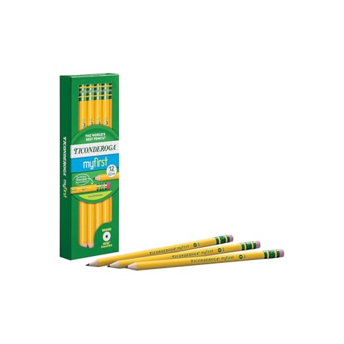 Ticonderoga 33312 Lápiz de Madera HB #2 Amarillo 1 Docena miniatura 4