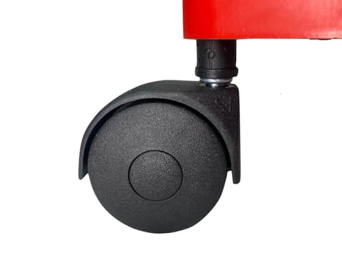 HAROMAC Fliesenwaschset \Profi\ 8tlg. Made in Germany, 22l Kunststoffeimer mit Bodengitter, Doppelrollenaufsatz, 4 Bodenrollen und ein Kunststoffreiber \Hydro\