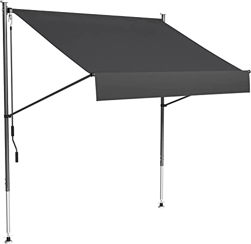 Klemmmarkise, (Sonnenschutz, mit Handkurbel) UV-beständige...