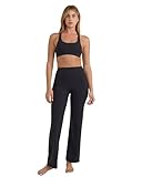 Organic Basics Womens Active Recycled Nylon 32" Flare Legging Pants, Black, Medium