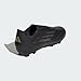 adidas Unisex-Adult F50 League Laceless Firm Ground, Black/Iron Metallic/Gold Metallic, 10.5