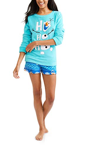 Disney Frozen Olaf Top and Short Plush Fleece Sleep Set - 2XL Blue