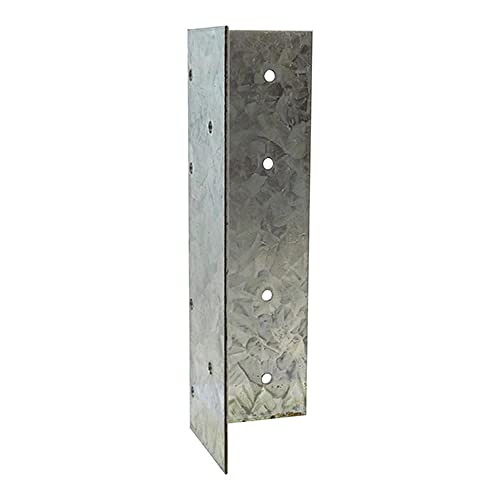 TIMCO Universal Post Extender Galvanised - 60 x 60 x 180, Black