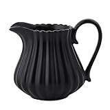 ANGIRSFPO 210 ml Keramik-Milchkännchen, Milchaufschäumbecher, Kaffee-Milchaufschäumbecher, Milchkännchen mit Griff, Haushalt, geeignet für Kaffee und Tee Blasentopf