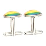 Tofficu Mancuernillas Para Hombre Botones De Modelado De Rainbow Accesorio Artesanal Para Camisa