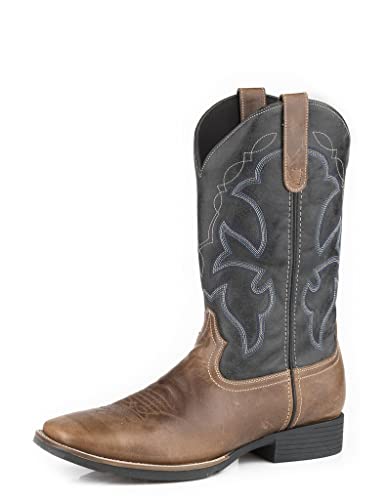 Image of ROPER Mens Monterey Sq Toe Boots 11.5D Navy