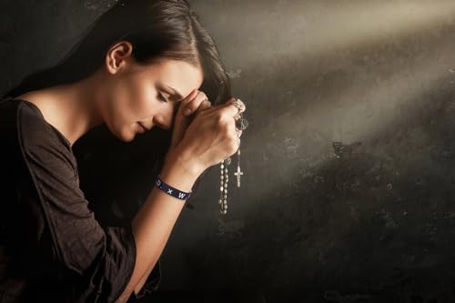 SONNYX 20 PCS WWJD Matching Bracelets for Women Men What Would Jesus Do Inspirational Religious Christian Reversible Stretch Wristband Jesus Faith Elastic Bracelet4