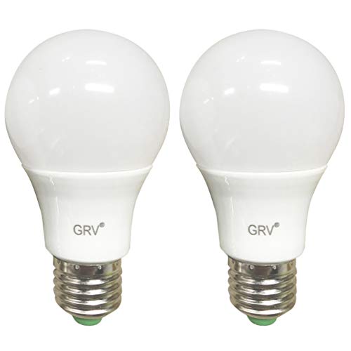 GRV E27 5W SMD LED AC12V / DC 12V-24V Glühbirne 40W Glühlampenersatz für Sonnensystem, Wohnmobil, Boot, Innen Niederspannungs-Sicherheitsbeleuchtung Warmeiß 2er Pack (Nichthaushaltsbeleuchtung) Cover