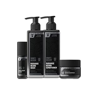 The Beard Struggle Beard Growth Kit for Men Essential Beard Kit includes Beard Balm, Beard Oil, Beard Wash, & Beard Conditioner – Beard Grooming Kit for Men – Platinum Collection – Vanir’s Wisdom