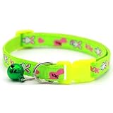 【Clochette nette】 En plus des beaux sons, vous saurez instantanément où se trouve votre adorable chaton. Il n'endommagera pas l'audition de votre animal de compagnie et constitue une jolie décoration en même temps. Il est également facilement amovible si nécessaire.