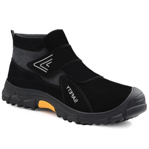 Image of GLANOUDUN Steel Toe Work Shoes for Men Spark Resistant Welding Shoes