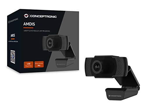 Conceptronic AMDIS01B - Webcam AMDIS 1080P Full HD...