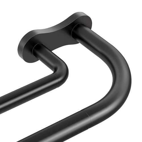 Wolistsa Wrap Around Blackout Double Curtain Rod 34-92 Inch Black