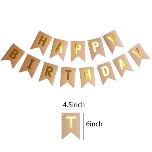Image of Happy Birthday Banner Birthday Party Supplies (Black 3)