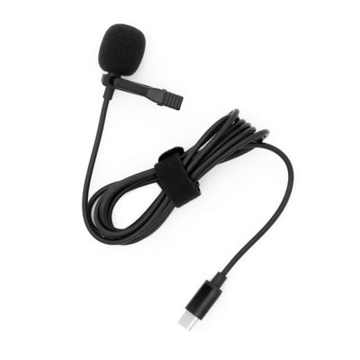 System-S Micrófono USB Tipo C para entrevista, Youtube, videoconferencia, Podcast Dictado