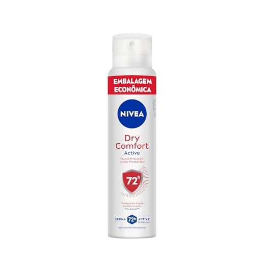NIVEA Desodorante Antitranspirante Aerossol Dry Comfort 200ml - Proteção eficaz de 48 horas contra suor e mau odor, com 2x mais ativos hidratantes, garantindo axilas secas e saudáveis