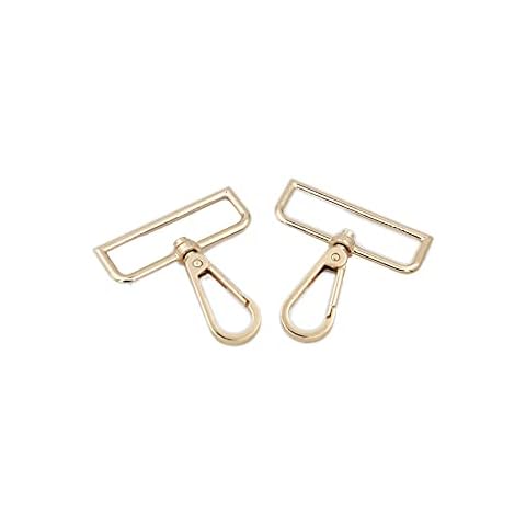 Beacone 2PCS Metal Snap Hooks Swivel Lobster Clasps Push Purse Clip Accessories Claw Clasp Purse Hardware (Gold, 3.8cm/1.49Inch 6.99) Cover