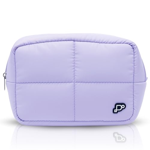 Pakana® Neceser Compacto para Maleta – Neceser Mujer - Neceser Viaje - Estuche Multifunción para Maquillaje, Oficina o Bolso – Diseño Minimalista y Compacto - Regalo Elegante para Mujer (Lila)