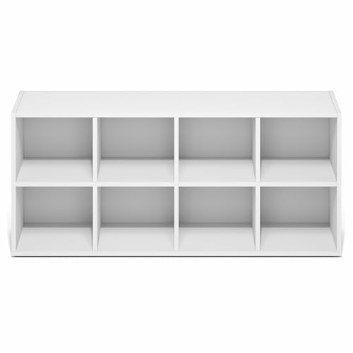Meuble range-chaussures blanc à 8 cases empilable pour entrée - 7