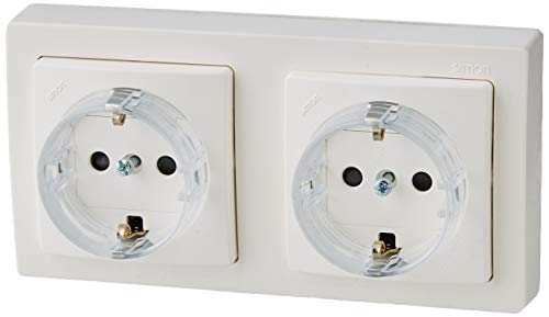 Simon - 73433-50 base schuko doble monobloc s-73 loft bl Ref. 6557360358