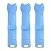 3X Cat Strip Squeeze Spoon Cat Treat Dispenser,Cute,Cat Stripe Snack Squeezer Cat Strip Feeders for Snack Wet Food, Blue