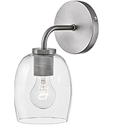 Lark Percy Single Light Vanity, Antique Nickel