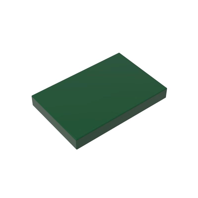 XYEIUGO GDS-1039 26603 Foundation Plate Tile 2x3, Dark Green, 50 PCS
