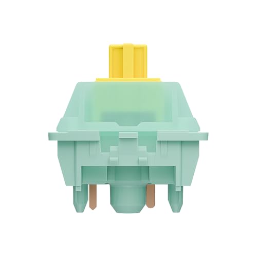 Zhouwang Gateron Goldenrod Yellow Pro Switches, 5 pinos 55gf SMD LED pré-lubrificados de fábrica, in