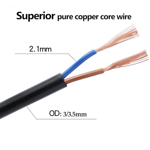 Cable de PVC de 2 hilos y 0.5mm² para interconexión de equipos electrónicos y audio 3
