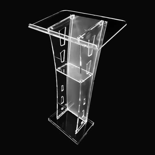 Púlpitos para iglesias de plexiglás transparente y podio portátil para conferencias 3