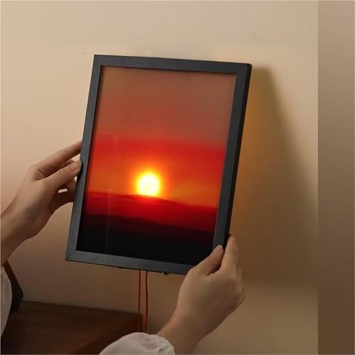 Luz nocturna de puesta de sol hecha a mano regulable en altura para decoracion de pared 5