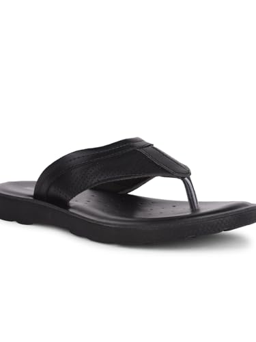 Image of Bata Men Casual flip flop thong slipper - Dark Brown