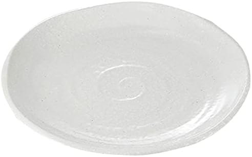 Set of 5, Swirl White, 8 Size Shallow Dish, 9.8 x 1.3 inches (24.8 x 3.3 cm), 23.3 oz (660 g), Japanese Dishes, Restaurants, Restaurants, Commercial Use, Japanese Tableware, Restaurant