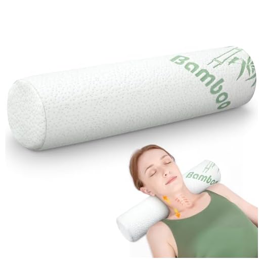 Bucherry Memory Foam Neck Roll Pillow