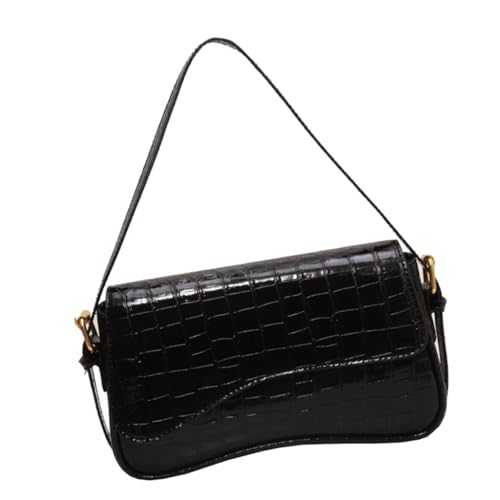 Sac à main assorti aux aisselles style rétro noir pour vos sorties en ville
