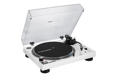 Audio-Technica AT-LP120XBTUSBWH Platine de disque à entraînement direct (Bluetooth et USB) Blanc