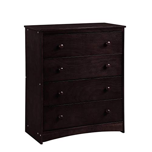 Be82aene - Mesa de Armario con pomos de Madera Redondos para Dormitorio con 4 cajones de Madera y 4 cajones