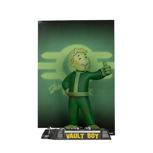 McFarlane Fallout Vault Boy Glow in The Dark Edition Gold Label 12,7 cm Posed Figure Toys