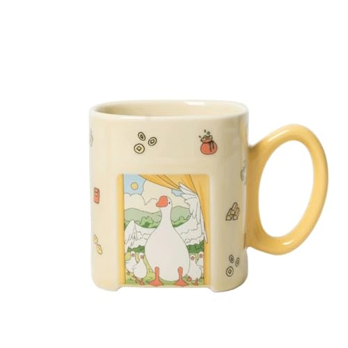 Tasses à café carrées céramique 12,85 oz mug original pour boisson chaude - 2